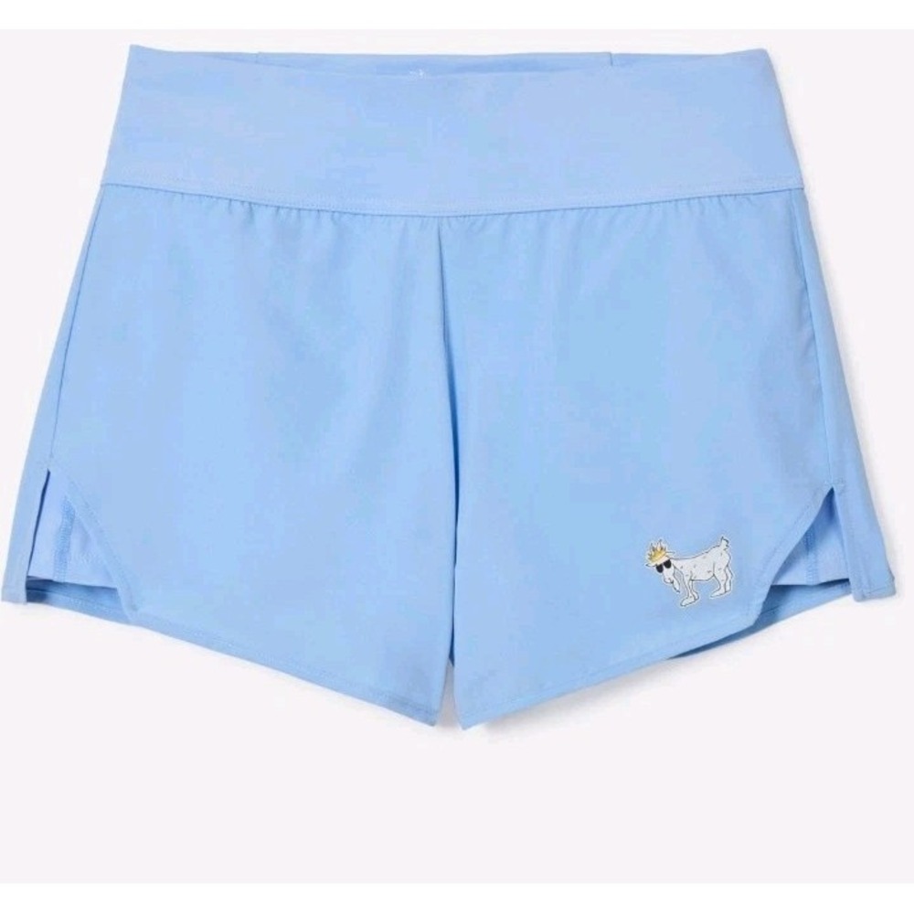 GOAT USA Womens Woven Shorts With Lining.  Size Small. Carolina Blue